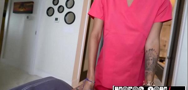  Mofos - Ebony Sex Tapes - Big Booty Nurse Heals Sick BF starring  Julie Kay